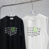 こなれ感抜群 メゾン マルジェラ スーパーコピー 長袖Ｔシャツ ルミナスグリーン ロゴ 男女兼用 Maison Margiela