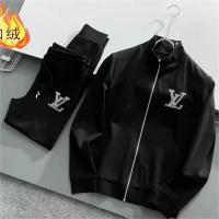 LOUIS VUITTON コピー 上下セット 裏起毛 ジャケット ロゴ プリント ルイヴィトン