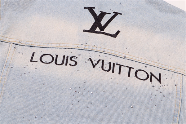 ルイヴィトン スーパーコピー ジャケット ラインストーン 刺繍 ロゴ レトロ LOUIS VUITTON