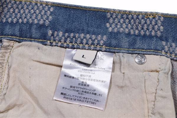 ルイヴィトン スーパーコピー ジーンズ チェック柄 レトロ デニム 脚長効果 LOUIS VUITTON