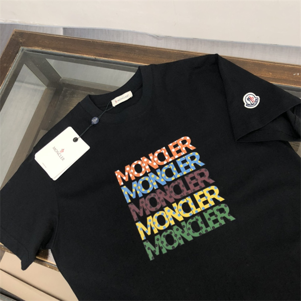 モンクレール 偽物 Ｔシャツ ロゴ プリント カラフル 2色 MONCLER 