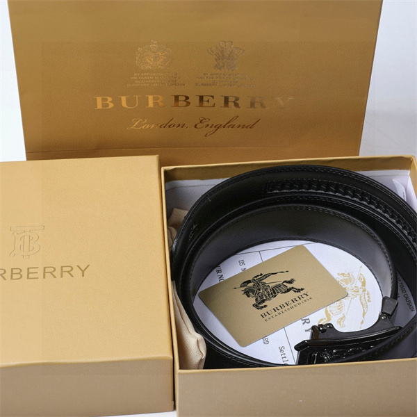 BURBERRY バーバリー コピー ベルト クラシカルバックルゴムベルト ロゴ 透かし彫り