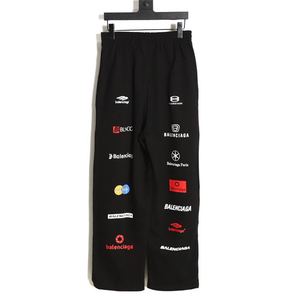 バレンシアガ コピー スウェットパンツ 純綿生地 topleague サッカー コラボ ロゴ BALENCIAGA 