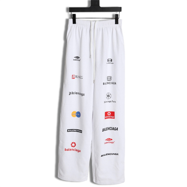 バレンシアガ コピー スウェットパンツ 純綿生地 topleague サッカー コラボ ロゴ BALENCIAGA 