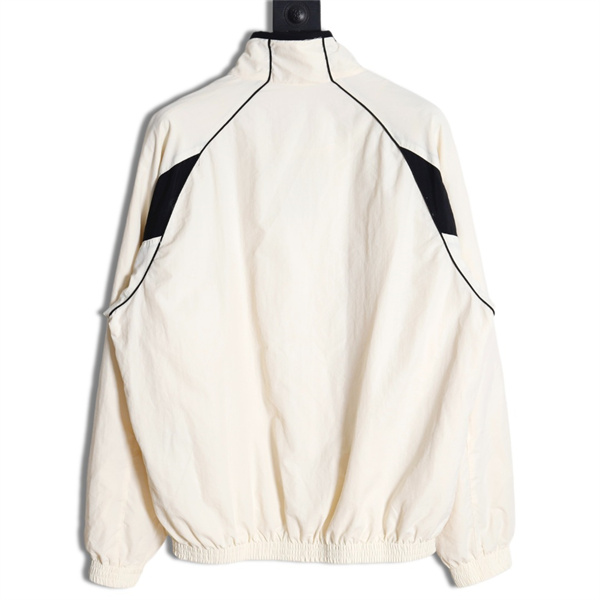 BALENCIAGA スーパーコピー ジャケット ロゴ 刺繡 パッチワーク 3B sports バレンシアガ