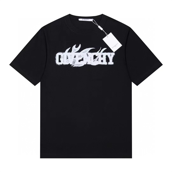 2023シーズン ジバンシィ コピー Ｔシャツ 炎 ロゴ プリント コットン生地 GIVENCHY 