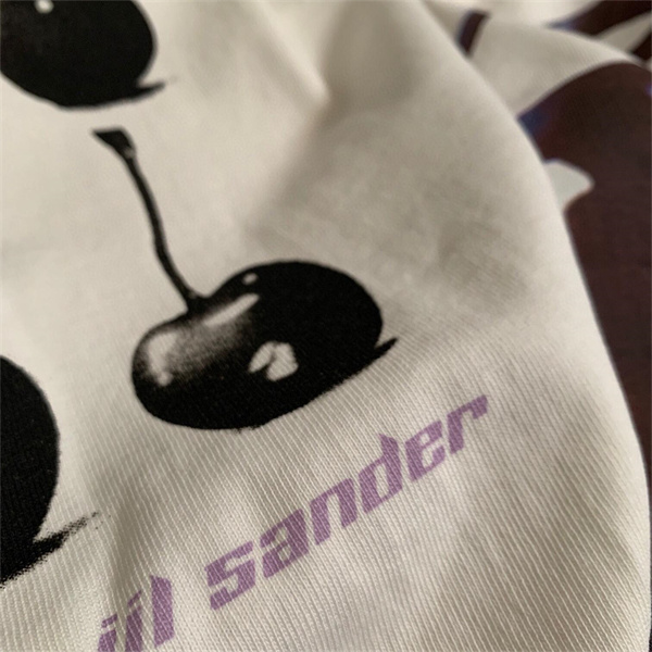デザイン ジルサンダー 偽物 長袖Ｔシャツ サクランボ ロゴ プリント 可愛い 純綿 JIL SANDER