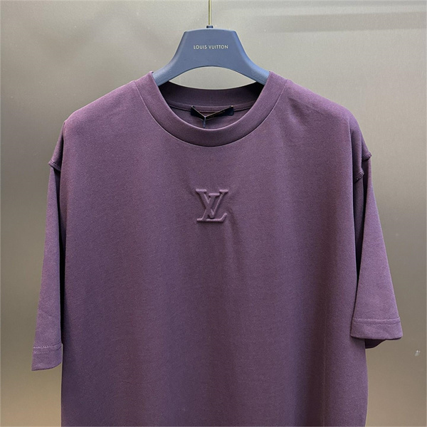 ルイヴィトン LOUIS VUITTON コピー Ｔシャツ 純綿生地 エンボスロゴ 