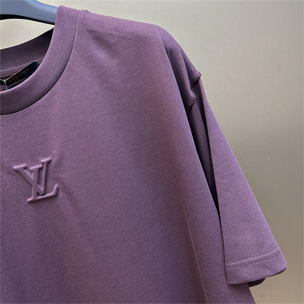 ルイヴィトン LOUIS VUITTON コピー Ｔシャツ 純綿生地 エンボスロゴ 