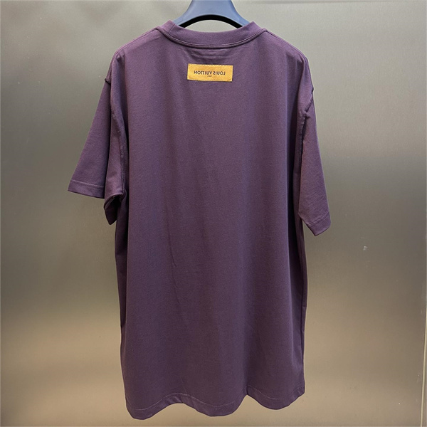 ルイヴィトン LOUIS VUITTON コピー Ｔシャツ 純綿生地 エンボスロゴ 