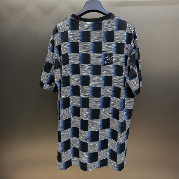 ルイヴィトン LOUIS VUITTON スーパーコピー Ｔシャツ プリント ダミエロゴ 新作