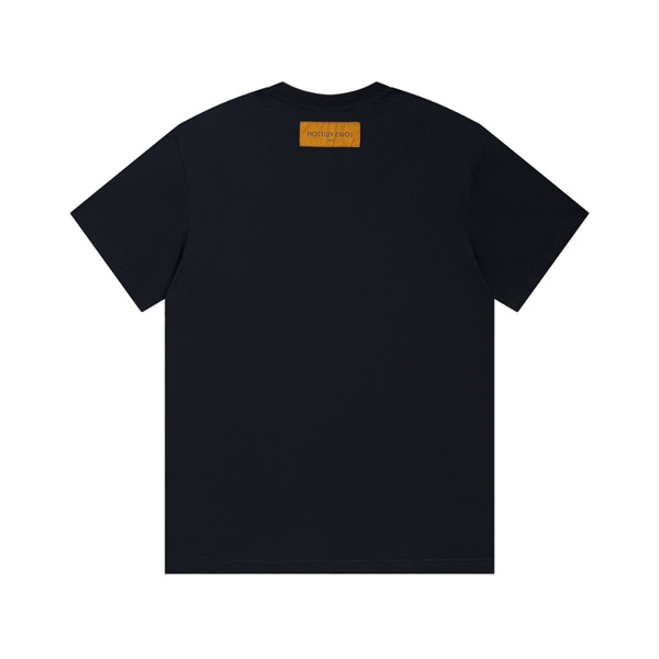 ルイヴィトン 偽物 Ｔシャツ プリント ロゴ 男女兼用 ゆったりサイズ LOUIS VUITTON