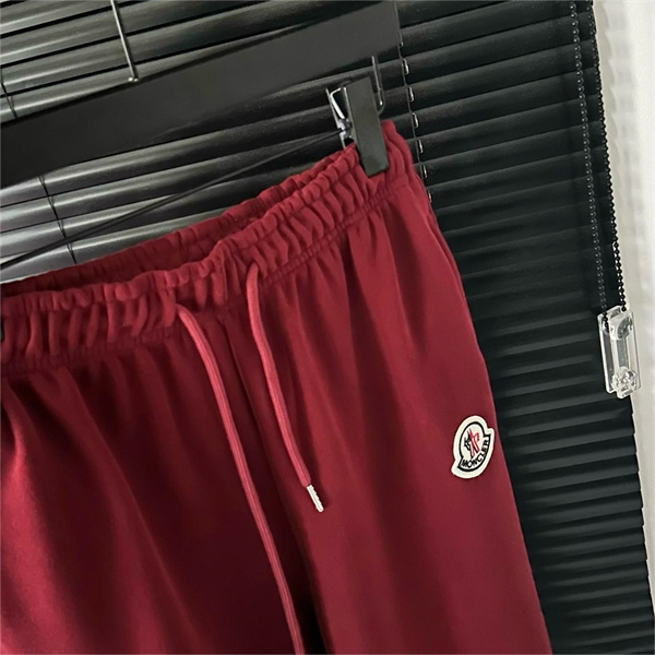 モンクレール コピー スウェットパンツ 裏起毛 クリスマス風 赤色 綿 MONCLER