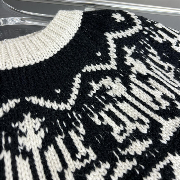 セリーヌ スーパー コピー セーター ニット ウール 雪花パターン CELINE