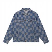 ルイヴィトン スーパーコピー デニムジャケット DISTORTED DAMIER ダミエロゴ  LOUIS VUITTON
