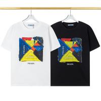 プラダ スーパーコピー Ｔシャツ ロゴ プリント 純綿生地 ユニセックス PRADA
