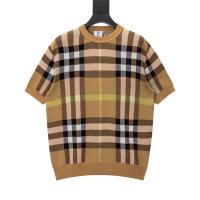 BURBERRY コピー Tシャツ ウール ニット オーバーサイズ チェック柄 バーバリー