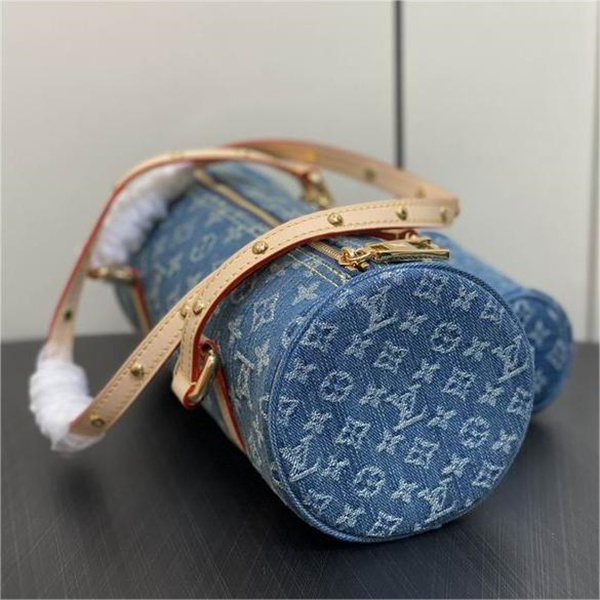 M46830 LOUIS VUITTON コピー ハンドバッグ Remix Papillon デニムブルー ルイヴィトン 