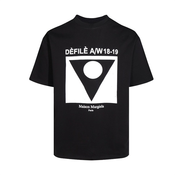 Maison Margiela メゾン マルジェラ コピー Ｔシャツ ＭＭ6 三角 ロゴ プリント 男女兼用 純綿