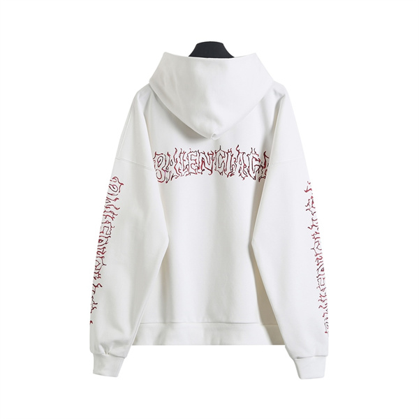BALENCIAGA スーパーコピー パーカー DIY Metal Outline オーバーサイズ マフポケット 火 バレンシアガ