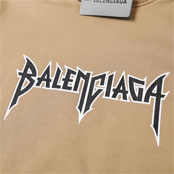 バレンシアガ スーパーコピー パーカー メタルプリント ロゴ BALENCIAGA フーディ ユニセックス 