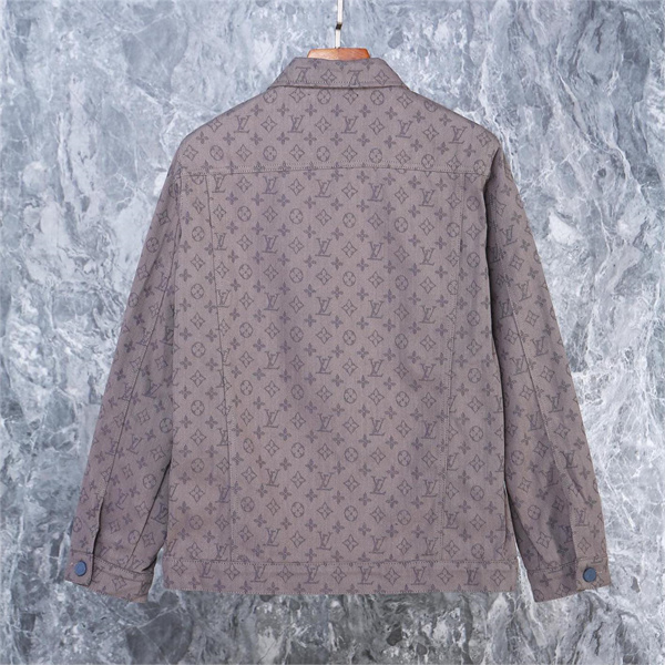 LOUIS VUITTON スーパーコピー デニムジャケット モノグラム ジャカード シンプル ルイヴィトン