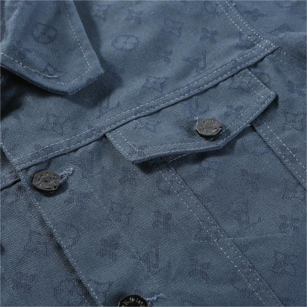 LOUIS VUITTON スーパーコピー デニムジャケット モノグラム ジャカード シンプル ルイヴィトン