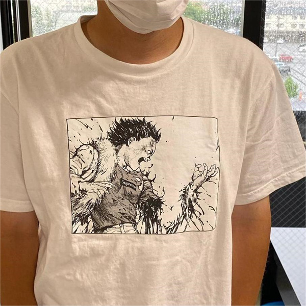 『AKIRA』x SUPREME コピー Tシャツ コラボ 漫画 破壊感 衝撃  AKIRA ARM シュプリーム