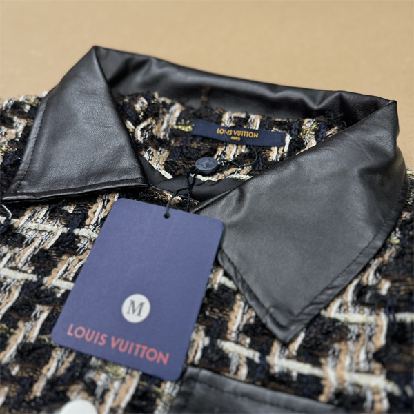 LOUIS VUITTON スーパーコピー ジャケット チェック柄 異素材 ルイヴィトン 