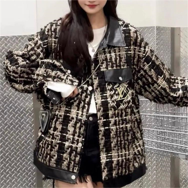LOUIS VUITTON スーパーコピー ジャケット チェック柄 異素材 ルイヴィトン 