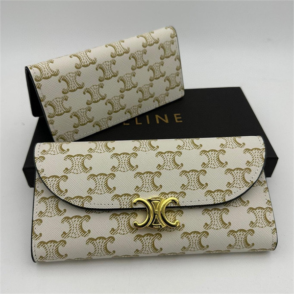 セリーヌ スーパーコピー 三つ折り財布 モノグラム ロゴ カード収納 小銭収納 CELINE 