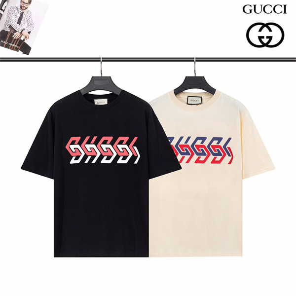  GUCCI スーパーコピー ミラー プリント 2色 コットン 通気性 カジュアルスタイル