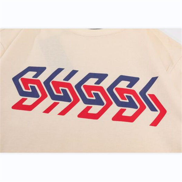  GUCCI スーパーコピー ミラー プリント 2色 コットン 通気性 カジュアルスタイル
