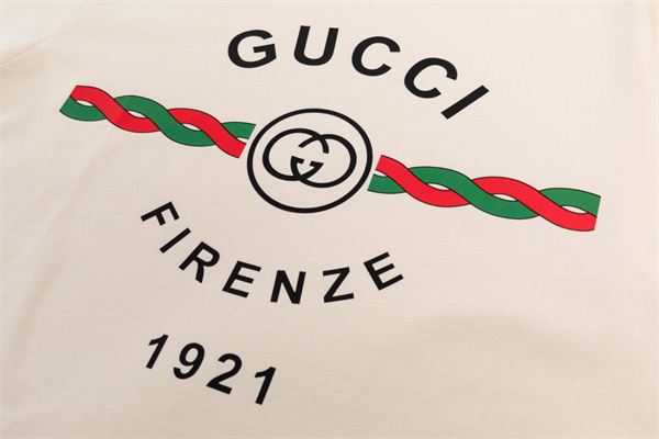 GUCCI 偽物 Ｔシャツ インターロッキングG FIRENZE 1921 コットン