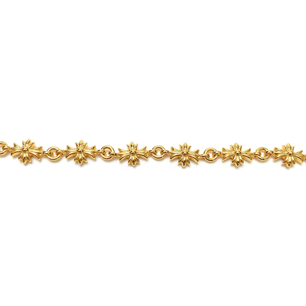 クロムハーツ スーパーコピー ブレスレット Tiny E シリーズ 22K ロゴ エメラルド CHROME HEARTS