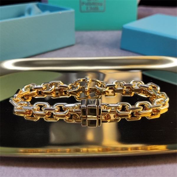 銀＆ゴールド ティファニー コピー  ブレスレット Makers 1837® シリーズ チェーン Tiffany&Co