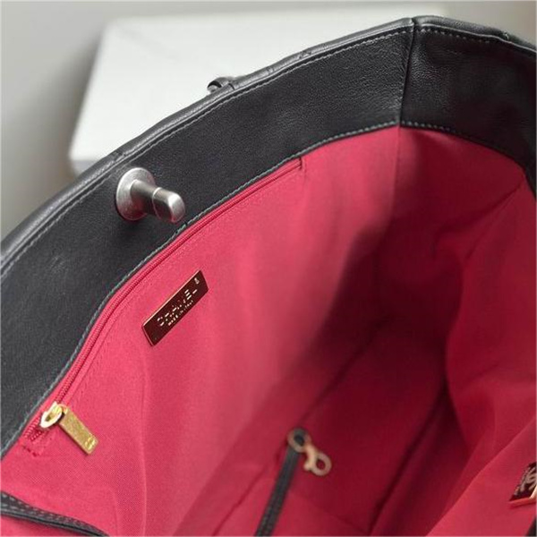  シャネル CHANEL スーパーコピー トートバッグ レザー メタル ロゴ チェーン 