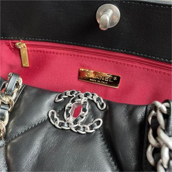  シャネル CHANEL スーパーコピー トートバッグ レザー メタル ロゴ チェーン 