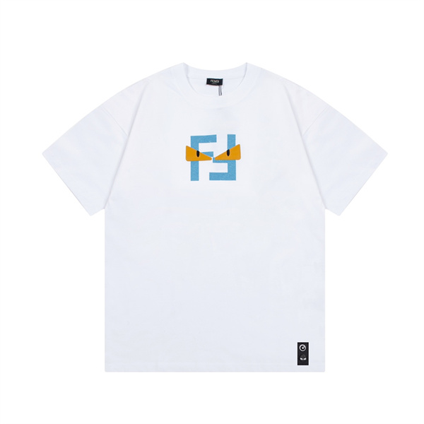 フェンディ コピー Ｔシャツ FFロゴ モンスター レザー 3色 コットン FENDI