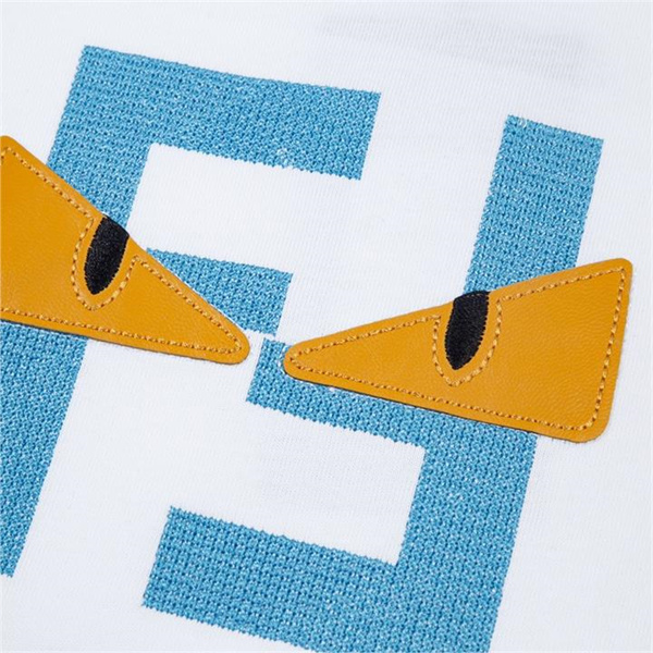 フェンディ コピー Ｔシャツ FFロゴ モンスター レザー 3色 コットン FENDI