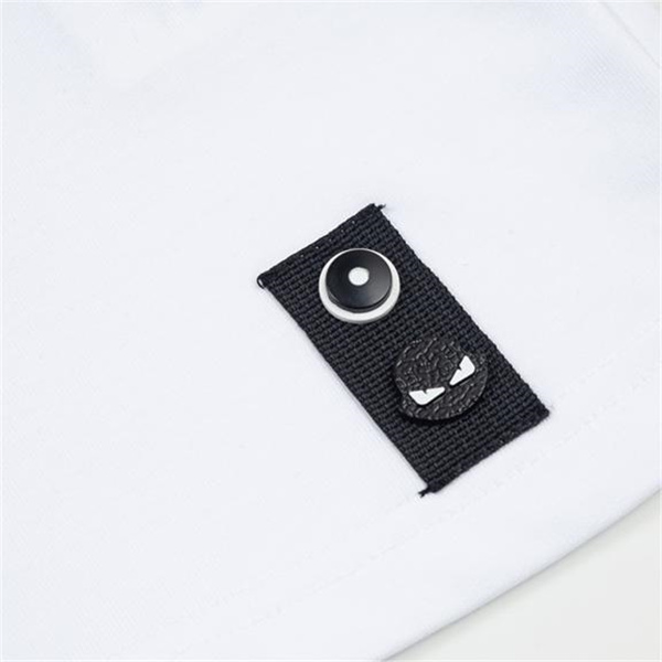 フェンディ コピー Ｔシャツ FFロゴ モンスター レザー 3色 コットン FENDI