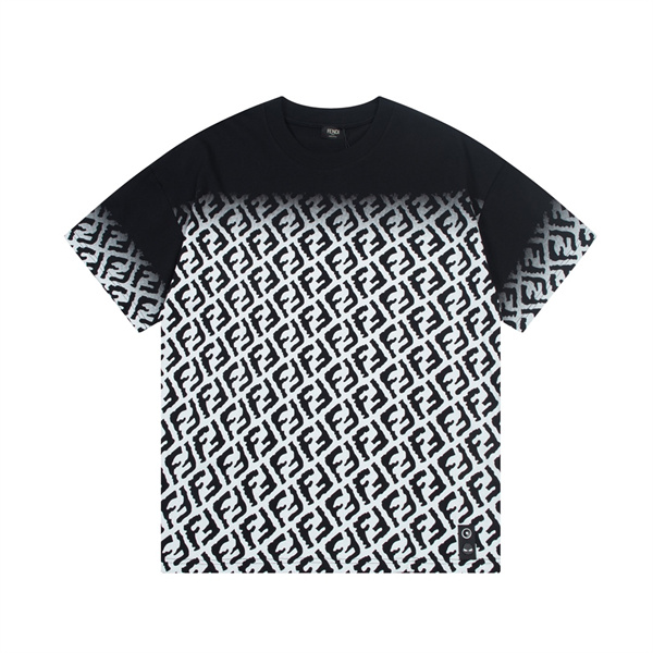 FENDI 偽物 Ｔシャツ モノグラム FFロゴ グラデーションデザイン フェンディ