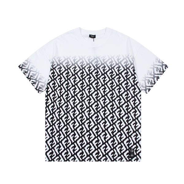 FENDI 偽物 Ｔシャツ モノグラム FFロゴ グラデーションデザイン フェンディ