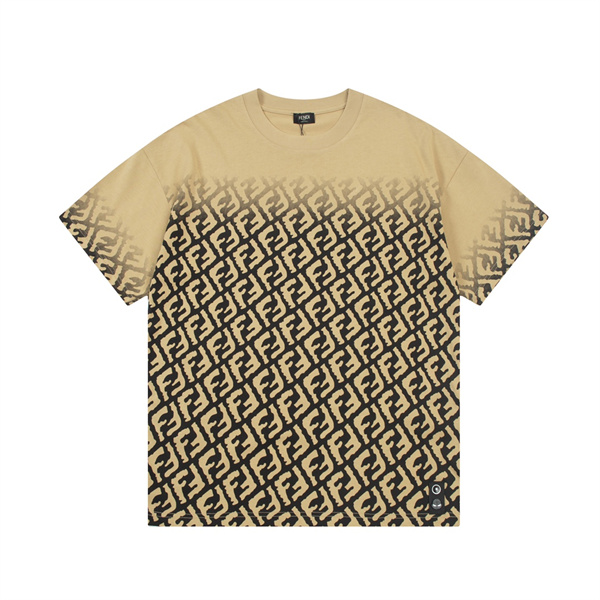 FENDI 偽物 Ｔシャツ モノグラム FFロゴ グラデーションデザイン フェンディ