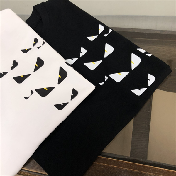 FENDI スーパーコピー Ｔシャツ モンスターロゴ コウモリ 可愛い 純綿生地 フェンディ 