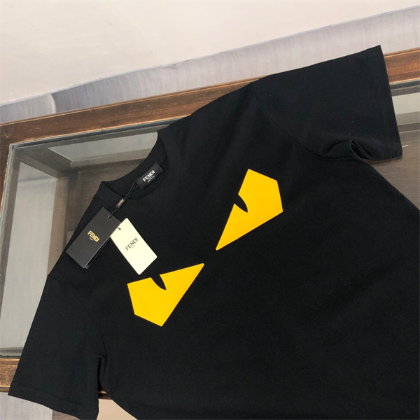 フェンディ スーパーコピー Ｔシャツ モンスター レザー ロゴ 2色 FENDI 
