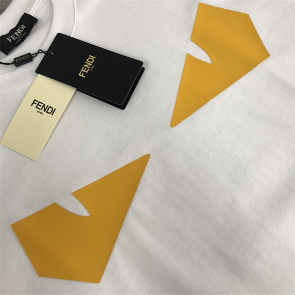 フェンディ スーパーコピー Ｔシャツ モンスター レザー ロゴ 2色 FENDI 