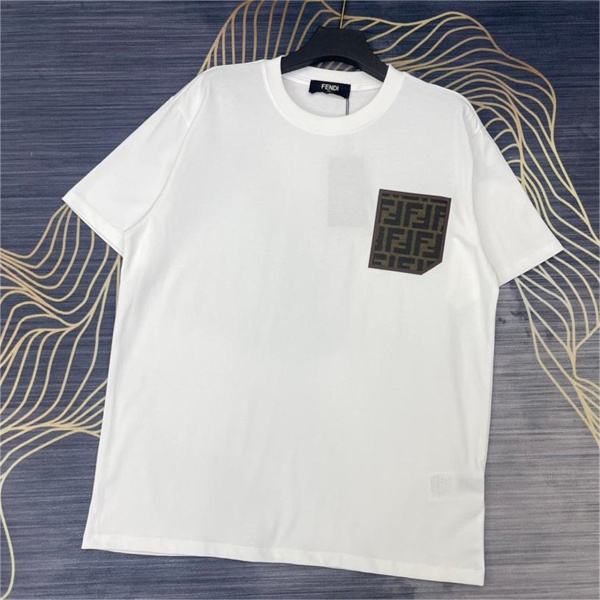 FENDI スーパーコピー Ｔシャツ ロゴ プリント柄 ユニセックス 純綿生地 フェンディ