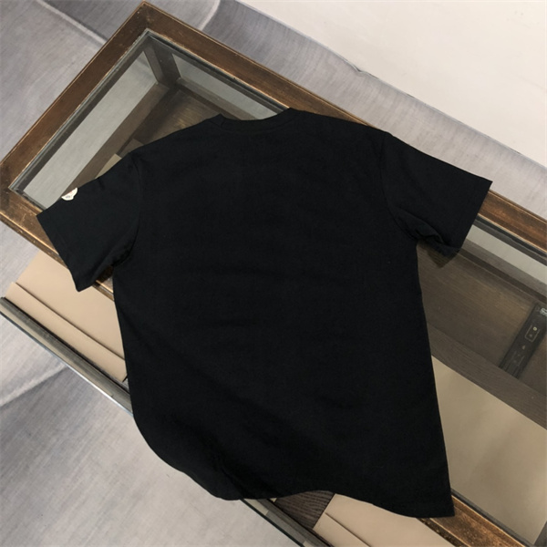 モンクレール コピー Ｔシャツ ロゴ 波形フォント プリント 100%コットン MONCLER