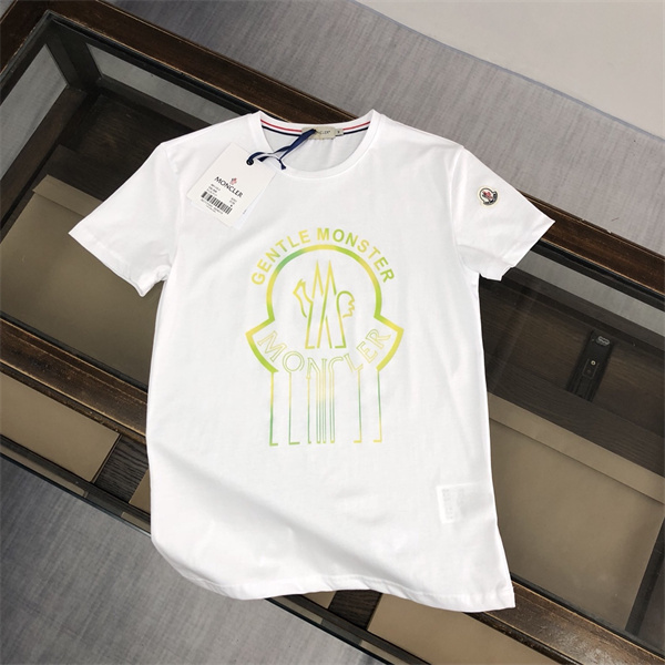 モンクレール スーパーコピー Ｔシャツ ロゴ プリント 蛍光色 MONCLER